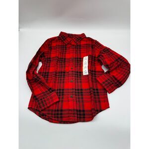 Cat & Jack Red Long Sleeve Small 6-7